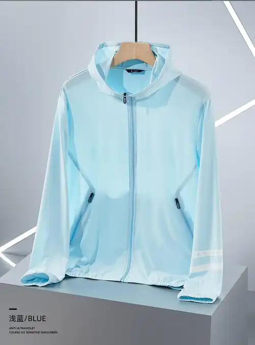 夏天外套男日系情侣款夏季服薄款休闲夹克户外皮肤衣男女白色s