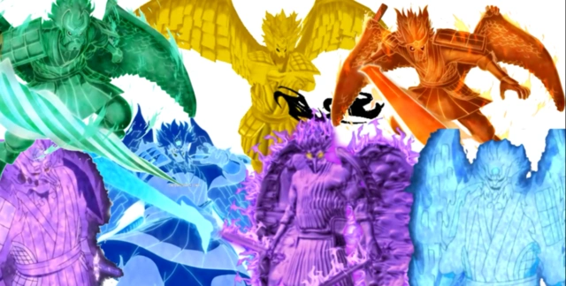 火影忍者须佐能乎系列,宇智波止水全系列须佐,部分完全体.