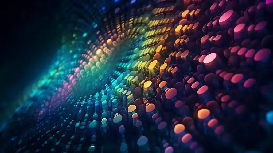 炫酷时尚,光影,粒子,几何