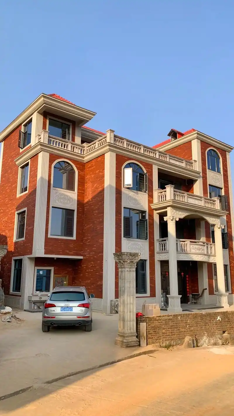 农村自建房外墙瓷砖设计和铺贴效果图.