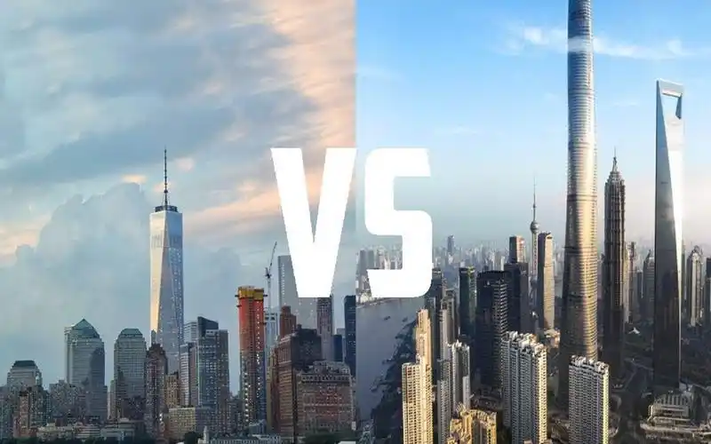 中美第一大城市天际线对决魔都上海vs纽约多国网友一边倒支持上海