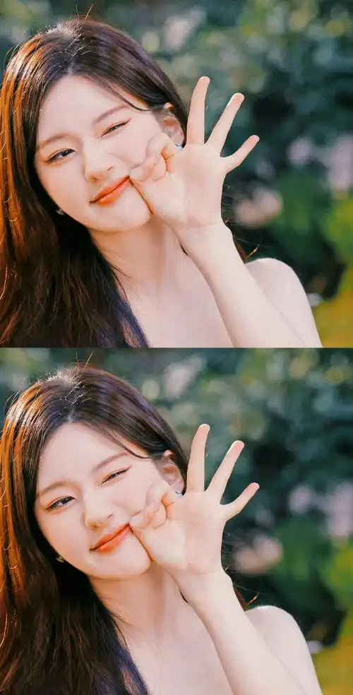 赵露思情人节脸蛋比心随拍怎么这么会拍吧露思情人节快乐