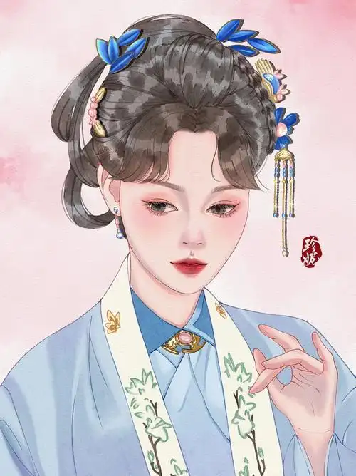 ipad画画古风女子