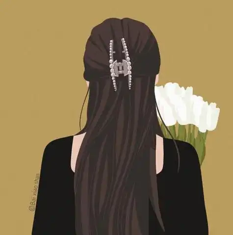 插画日更7859100文艺感女生背影头像