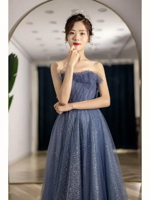 溯光月影星河刘诗诗明星同款礼服敬酒服