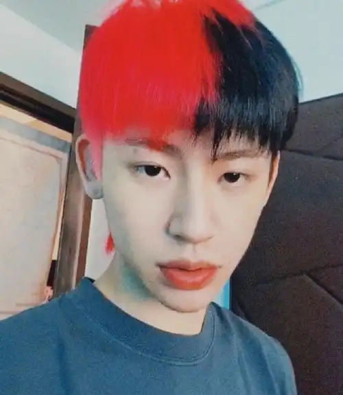 小鬼王琳凯粉黑发色