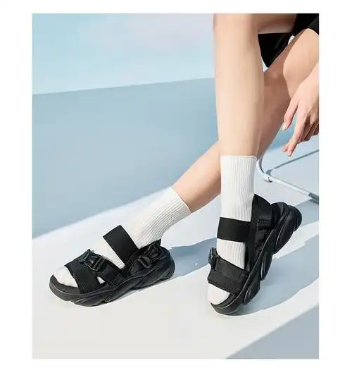 喵喵凉鞋安踏凉鞋女2022夏季新款休闲复古厚底户外沙滩鞋运动凉拖鞋女