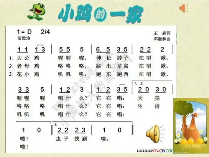 第4课咯咯哒演唱小鸡的一家ppt课件含教案市级公开