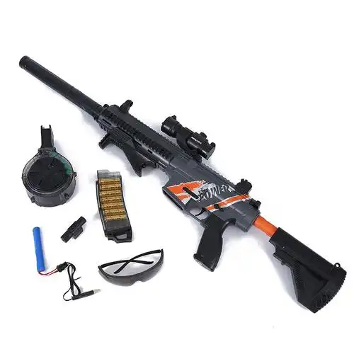 乐辉m416抛壳手一体模式软弹加特林电动儿童玩具弹壳其他玩具枪