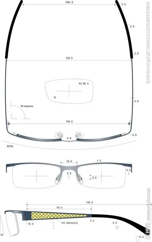 眼镜图纸