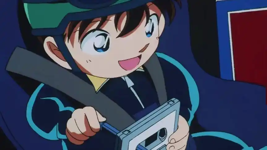 工藤新一 小时候的新一真的好可爱哦  #名侦探柯南