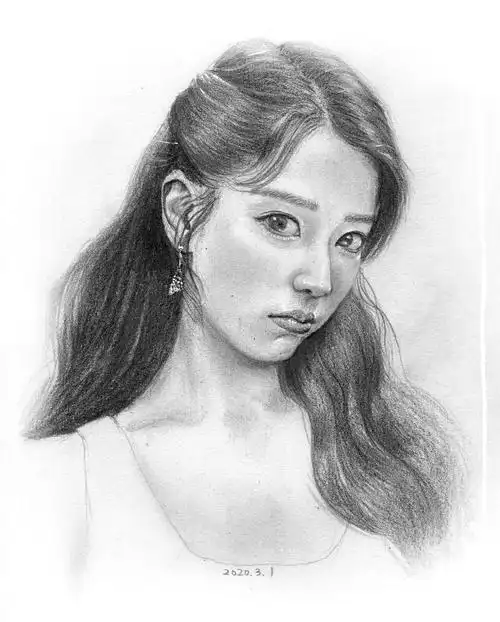 [米鹿画画]素描~iu