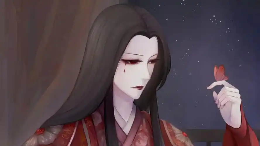 血色曼珠沙华古风图