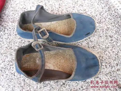 旧鞋女布鞋;女士一带鞋纯布鞋布底布面蓝色24厘米38码{黄土高原婆姨