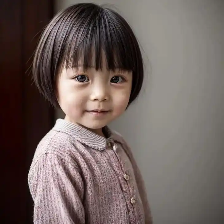 学生头短发女8-12岁.#儿童发型 #儿童编发 - 抖音