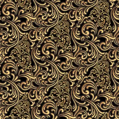 金色的民族花纹背景矢量设计