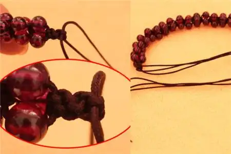 【图】石榴石三四排编法图解 几个简单步骤让你编出漂亮手链