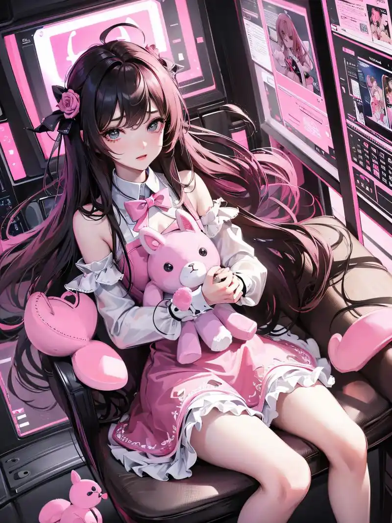 粉粉小兔子#可爱二次元女孩