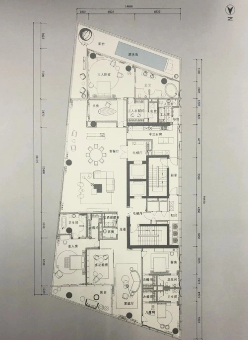 t3,t4部分户型参考t4栋是整个深圳湾一号景观最好的楼栋,东向一线内海