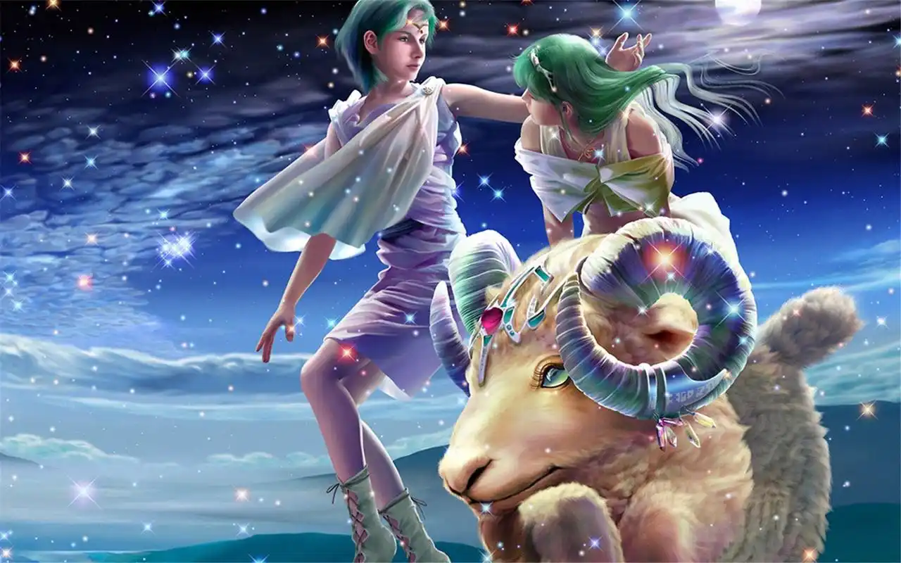 超酷炫十二星座精美梦幻卡通高清桌面壁纸(一)