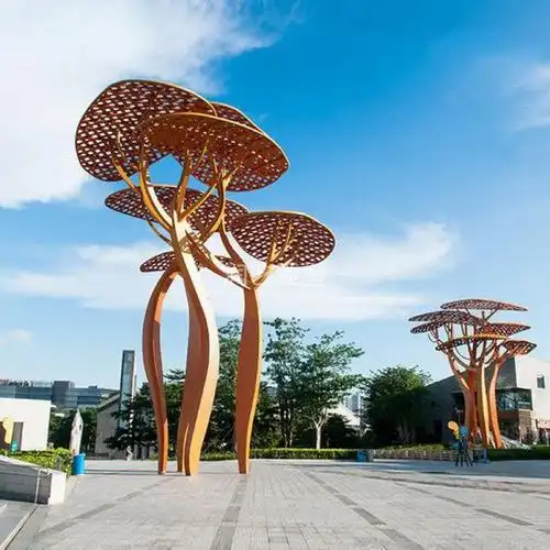 不锈钢景观树雕塑