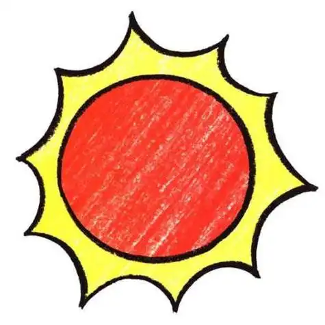 太阳简笔画图片大全 四个太阳简笔画图片大全