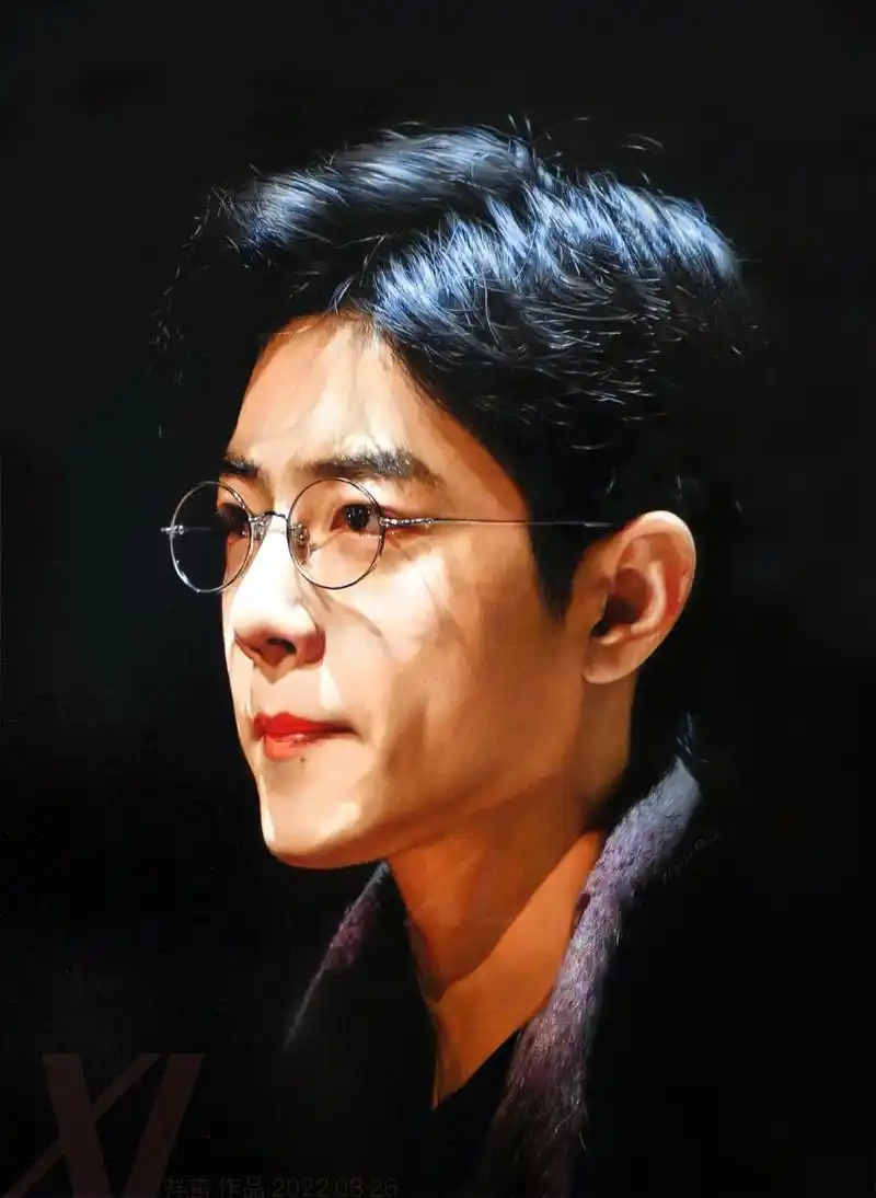 肖战 #绘画 #画画 #手绘 #绘画过程 彩铅画《五号病人 - 抖音
