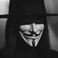 小丑面具头像 带着面具露出神秘微笑的面具男头