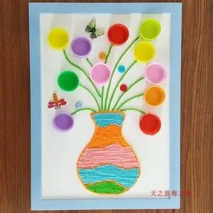 瓶盖画成品变废为宝作品旧物利用废物改造环保手工制作废物利用