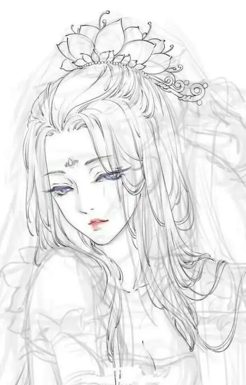 漫画人物大全 古风简笔画 第2页简笔画|简单可爱古风人物女孩小姐姐