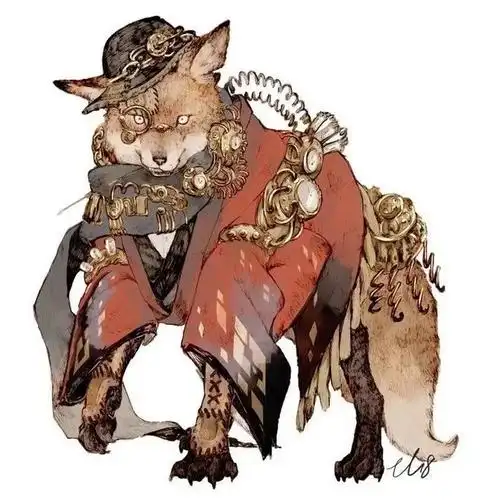 可爱动物 日本画师笔下的一组动物拟人插画