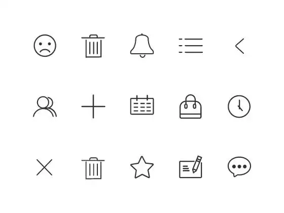 53个线性简约icon图标设计案例