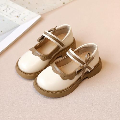 jk单鞋春秋款子公主鞋软底时尚女童黑色小皮鞋儿童鞋小女孩演出鞋