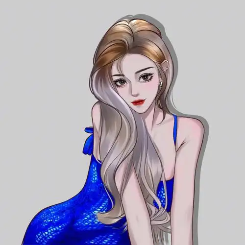 氛围感头像超a女神妖娆女定制手绘高级