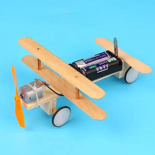 电动滑行飞机科技小制作小发明学生科学实验diy手工材料科普模型