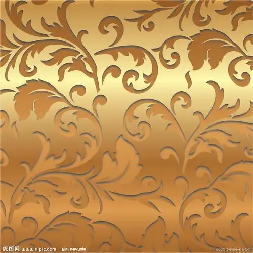 欧式金色花纹花边图片