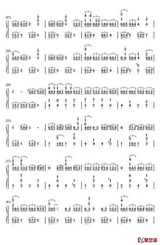 圣诞结钢琴简谱数字双手陈奕迅