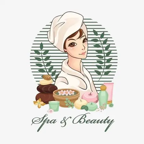 关键词 : 美容院门头,美容院,美容,卡通女性,按摩,叶子