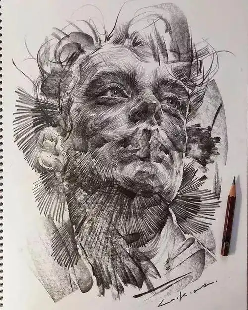 k绘画作品|勾勒|素描作品|艺术作品_网易订阅