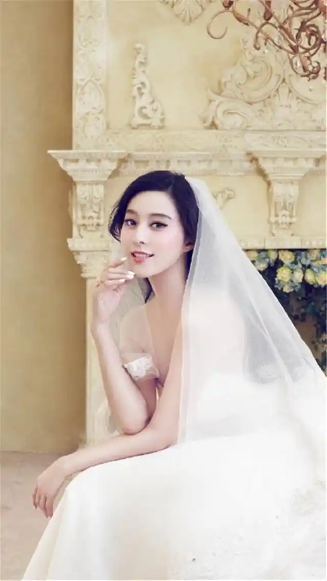 女神范冰冰婚纱写真高清手机壁纸下载