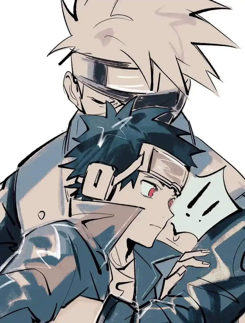 卡卡西和带土#卡卡西 #宇智波带土 #火影忍者 #动漫#这谁 - 抖音