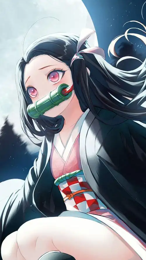 鬼灭之刃 灶门祢豆子 kamado nezuko 手机壁纸鬼灭之刃微信小程序随时