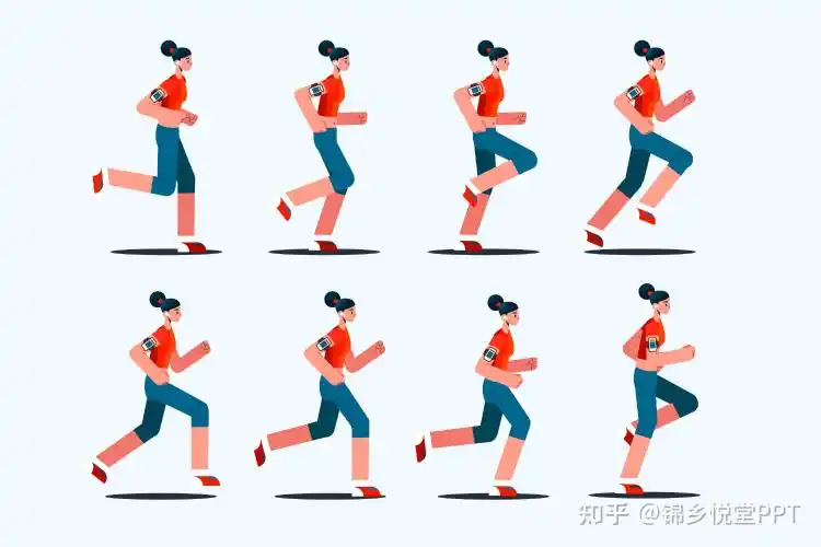 我们先从freepik下载类似的资源,进行处理:首先,运动员跑步的动画