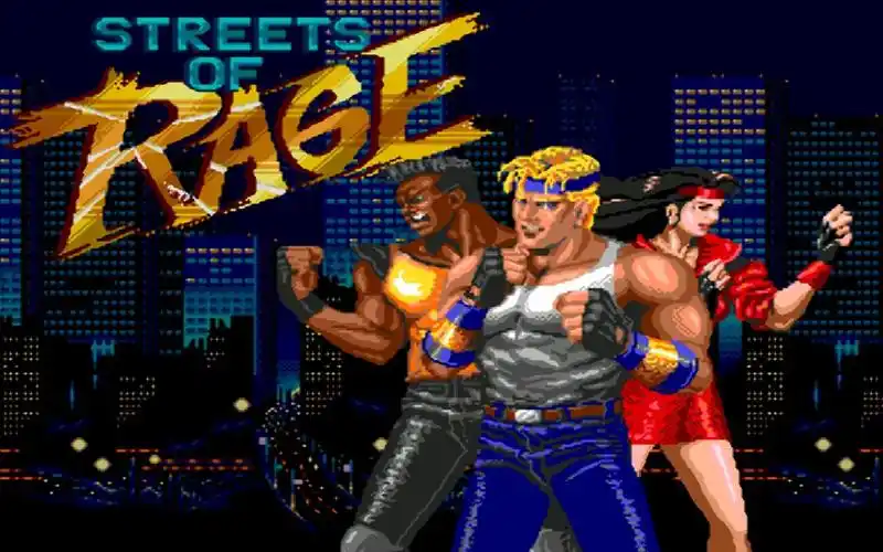 世嘉经典动作游戏-怒之铁拳1 最高难度 blaze左右摆拳打法 一命通关