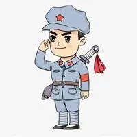 卡通红军军装头像【点击鼠标右键下载】