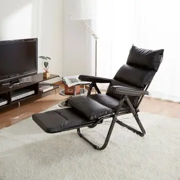 碟邑多功能高级皮质躺椅 户外休闲懒人沙发 折叠椅/皮躺椅/午休椅