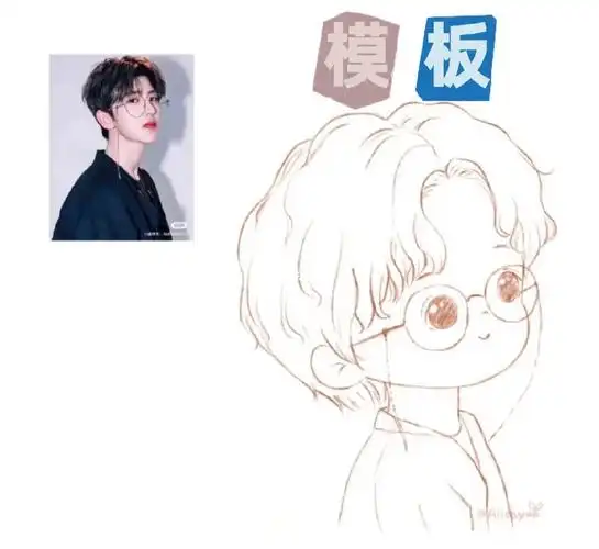 蔡徐坤一一简笔画