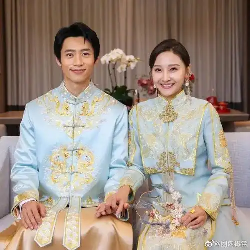 众星中式婚服合集##明星中式婚服合集