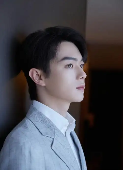 许凯今日活动造型9615 一身灰色格纹西装造型,清爽又帅气!