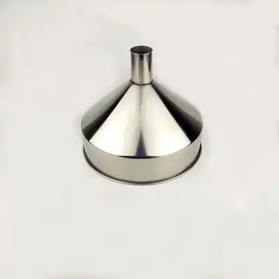 加厚304不锈钢漏斗大口径工业漏斗酒漏油漏带滤网家用特大号漏斗